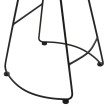 Tabouret de bar HWC-N25, chaise de bar tabouret de comptoir tabouret de cuisine, repose-pieds Industrial métal bois mass