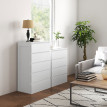 Commode 4 tiroirs dim. 60L x 40l x 80H cm blanc