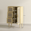 Meuble bas salle de bain ASTINE aspect bois