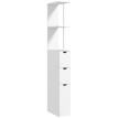 Meuble colonne salle de bain GOTTY blanc
