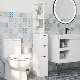 Meuble colonne salle de bain GOTTY blanc