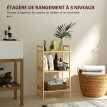 Etagères salle de bains de bains BELAMY bambou 