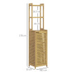 Meuble colonne salle de bains ANEGY bambou&nbsp;