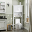 Meuble WC dessus de toilette PARDY blanc