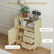 Buffet bas SEED bois et rotin