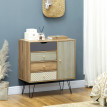 Buffet graphique GERALDINE aspect bois