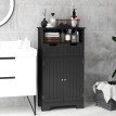 Meuble rangement salle de bain KARLIN noir