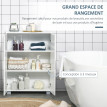 Meuble rangement bas salle de bain BLINKY blanc