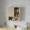 Armoire murale de salle de bain VAIANA aspect bois