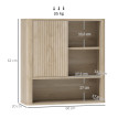Armoire murale de salle de bain VAIANA aspect bois