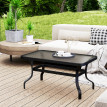 Table basse de jardin RYVIOS noire