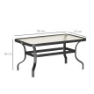 Table basse de jardin RYVIOS noire