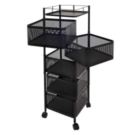 étagère roulante HWC-N52, chariot roulant étagère multifonctionnelle Rangement cuisine, ro