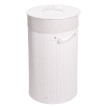 Panieràlinge HWC-C21, Laundry Bacàlinge Collecteur de linge Bacàlinge, Bambou rond 59x35cm