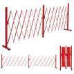Barriére de sécurité en aluminium HWC-B34, Grille de protection, Grille de séparation, ext