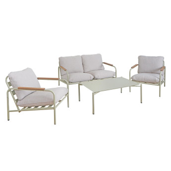 Ensemble de jardin en aluminium HWC-O11, Outdoor 2 places Banc Fauteuil Canapé, Olefin (20