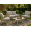 Ensemble de jardin en aluminium HWC-O11, Outdoor 2 places Banc Fauteuil Canapé, Olefin (20