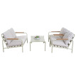 Ensemble de jardin en aluminium HWC-O11, Outdoor 2 places Banc Fauteuil Canapé, Olefin (20