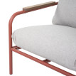 Garniture de jardin en aluminium HWC-O11, Outdoor Banc 2 places Fauteuil Canapé, Olefin (2