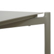 Table de jardin en aluminium HWC-O11, Outdoor Lounge table de balcon, 105x65cm - vert clai
