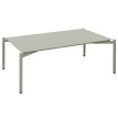 Table de jardin en aluminium HWC-O11, Outdoor Lounge table de balcon, 105x65cm - vert clai
