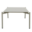 Table de jardin en aluminium HWC-O11, Outdoor Lounge table de balcon, 105x65cm - vert clai