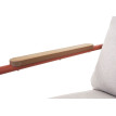 Banc de jardin en aluminium HWC-O11, Outdoor Banc 2 places canapé, tissu oléfine (205 g/m2