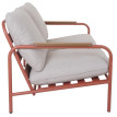 Banc de jardin en aluminium HWC-O11, Outdoor Banc 2 places canapé, tissu oléfine (205 g/m2