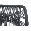 Set de 2 tabourets de bar Rope HWC-O21, coussins d'assise Outdoor corde tressée métal aspe