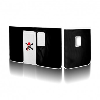 Rideaux Pirate (Noir/Blanc) pour Lit surélevé Rideaux Pirate (Noir/Blanc) pour Lit surélevé