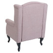 fauteuil Chesterfield, fauteuil relax fauteuil club fauteuilàoreilles, tissu / textile hyd
