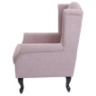 Fauteuil Chesterfield, fauteuil relax fauteuil club fauteuilàoreilles, tissu / textile hyd