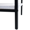 Table de nuit HWC-N91, commode table d'appoint armoire, tiroir shabby look bois de paulown