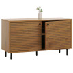 Commode HWC-N78, commode armoire, style scandinave métal bois mélamine MVG 53x94x35cm - na