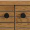 Commode HWC-N78, commode armoire, style scandinave métal bois mélamine MVG 53x94x35cm - na
