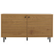 Commode HWC-N78, commode armoire, style scandinave métal bois mélamine MVG 53x94x35cm - na