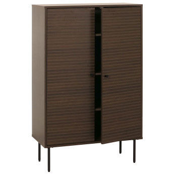 Highboard HWC-N78, Commode Armoire Sideboard, style scandinave, métal bois mélamine MVG 13