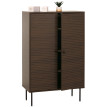 Highboard HWC-N78, Commode Armoire Sideboard, style scandinave, métal bois mélamine MVG 13