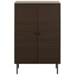 Highboard HWC-N78, Commode Armoire Sideboard, style scandinave, métal bois mélamine MVG 13