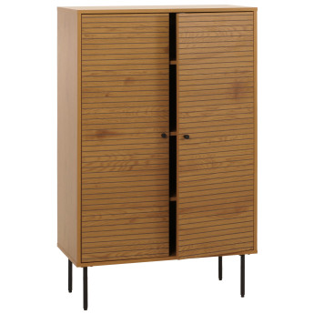 Highboard HWC-N78, Commode Armoire Sideboard, style scandinave, métal bois mélamine MVG 13