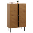 Highboard HWC-N78, Commode Armoire Sideboard, style scandinave, métal bois mélamine MVG 13