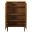 Highboard HWC-N78, Commode Armoire Sideboard, style scandinave, métal bois mélamine MVG 13