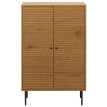 Highboard HWC-N78, Commode Armoire Sideboard, style scandinave, métal bois mélamine MVG 13