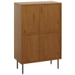 Highboard HWC-N78, Commode Armoire Sideboard, style scandinave, métal bois mélamine MVG 13