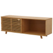 Meuble TV en bambou HWC-N80, table basse, commode, avec compartiments de rangement certifi
