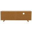 Meuble TV en bambou HWC-N80, table basse, commode, avec compartiments de rangement certifi
