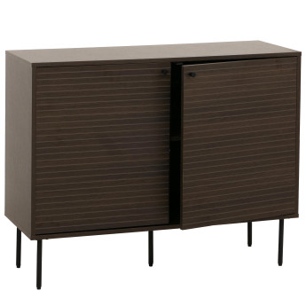 Sideboard HWC-N78, Commode Armoire Buffet, style scandinave Métal Bois Mélamine MVG 86x110