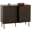 Sideboard HWC-N78, Commode Armoire Buffet, style scandinave Métal Bois Mélamine MVG 86x110