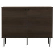 Sideboard HWC-N78, Commode Armoire Buffet, style scandinave Métal Bois Mélamine MVG 86x110