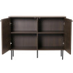 Sideboard HWC-N78, Commode Armoire Buffet, style scandinave Métal Bois Mélamine MVG 86x110